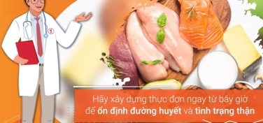 Gợi ý thực đơn cho người suy thận và tiểu đường